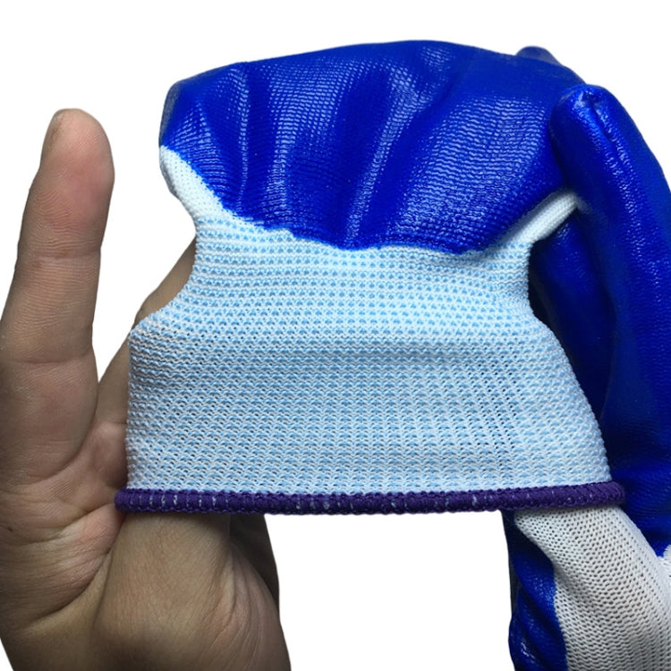 1 paio di guanti di sicurezza sul lavoro Guanti in mezza gomma nitrilica resistenti all'abrasione e all'olio