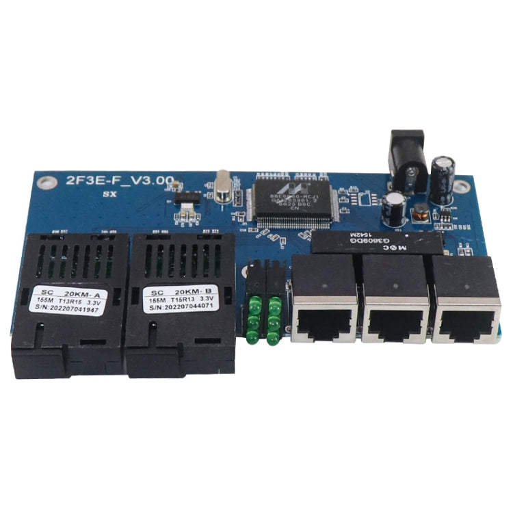 Ricetrasmettitore in fibra 100 Mbps AB-PCBA con 2 porte in fibra + 3 porte Ethernet, 2 Fiber Port+3 Ethernet Port AB-PCBA