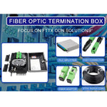 La scatola di distribuzione FTTH con splitter da 16 PLC può contenere fino a 16 cavi di derivazione per abbonati, 16 Core