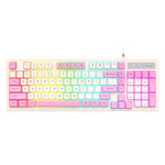 Tastiera K-Snake cablata per e-sport, mouse meccanico, tastiera per computer desktop a 98 tasti, Keyboard+Mouse (Blue), Keyboard+Mouse (Gray), Keyboard+Mouse (Pink), Single Keyboard (Blue), Single Keyboard (Pink), Single Keyboard (Gray)