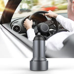 Mini caricatore da auto multifunzionale con doppio display digitale USB