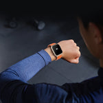A70 1.96 pollici monitoraggio sanitario multifunzionale IP68 impermeabile chiamata Bluetooth Smart Watch, Black, Orange