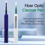 2 pz/set Penna per Pulizia in Fibra Ottica Endface Cleaner Strumento di Pulizia in Fibra Ottica per 1.25mm LC/Mu e 2.5mm SC/ST/FC, SC+LC