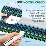 2 pz/set Penna per Pulizia in Fibra Ottica Endface Cleaner Strumento di Pulizia in Fibra Ottica per 1.25mm LC/Mu e 2.5mm SC/ST/FC, SC+LC