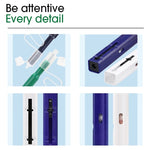 2 pz/set Penna per Pulizia in Fibra Ottica Endface Cleaner Strumento di Pulizia in Fibra Ottica per 1.25mm LC/Mu e 2.5mm SC/ST/FC, SC+LC