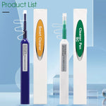 2 pz/set Penna per Pulizia in Fibra Ottica Endface Cleaner Strumento di Pulizia in Fibra Ottica per 1.25mm LC/Mu e 2.5mm SC/ST/FC, SC+LC
