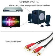 Cavo audio Lotus doppio Cavo audio RCA per amplificatore di potenza due a due, 1.5m, 3m, 5m