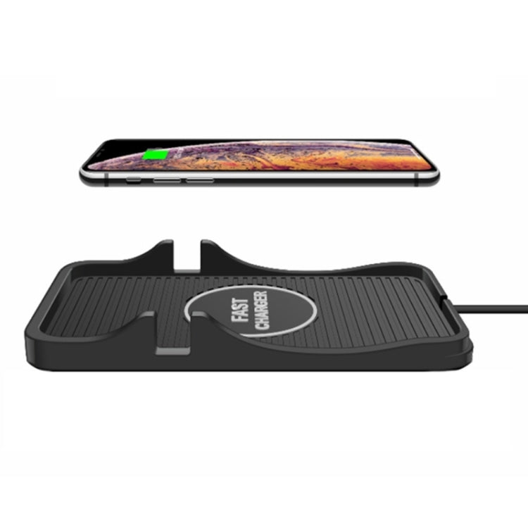 Base in silicone di ricarica wireless per auto da 15 W per telefoni Apple Android, TYPE-C Interface