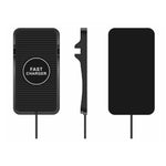 Base in silicone di ricarica wireless per auto da 15 W per telefoni Apple Android, TYPE-C Interface