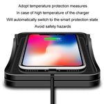 Base in silicone di ricarica wireless per auto da 15 W per telefoni Apple Android, TYPE-C Interface