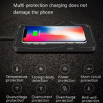 Base in silicone di ricarica wireless per auto da 15 W per telefoni Apple Android, TYPE-C Interface