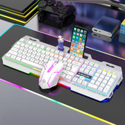 Kit tastiera e mouse K-Snake Mechanical Feel Tastiera per computer con 104 tasti cablati USB, Keyboard+Mouse (Black Gray), Keyboard+Mouse (White Blue), Keyboard+Mouse (White), Keyboard+Mouse (Black), Single Keyboard (White), Single Keyboard (Black)