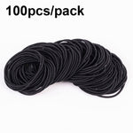 100 pz/borsa Accessori per capelli elastici Anello per capelli in nylon Corda per capelli Elastico per capelli