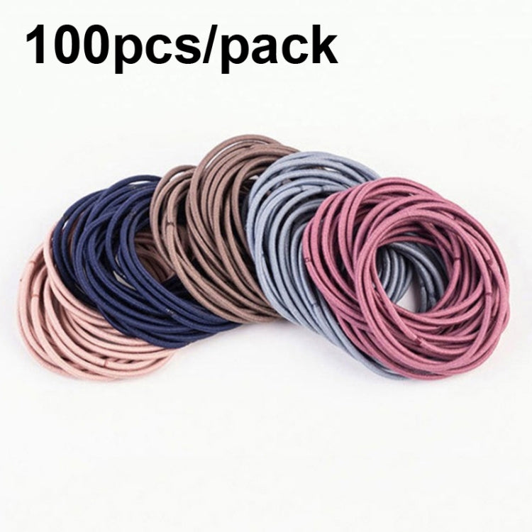 100 pz/borsa Accessori per capelli elastici Anello per capelli in nylon Corda per capelli Elastico per capelli