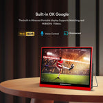 EMODERN 14.1-Inch Android 15 Portable Smart TV Supports Voice Remote Control, US Plug, EU Plug