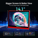 EMODERN 14.1-Inch Android 15 Portable Smart TV Supports Voice Remote Control, US Plug, EU Plug