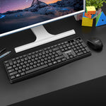 K-Snake WK800 Set tastiera mouse wireless 2.4G Computer da tavolo Notebook Business Office House Use, White, Black
