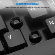 K-Snake WK800 Set tastiera mouse wireless 2.4G Computer da tavolo Notebook Business Office House Use, White, Black