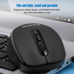 K-Snake WK800 Set tastiera mouse wireless 2.4G Computer da tavolo Notebook Business Office House Use, White, Black