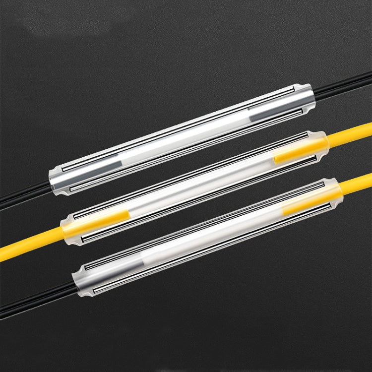 50 pz/pacco 60mm Doppio Pin Filo di Pelle Fibra Ottica Tubo Termoretraibile Tubo Ottico Hot Melt, 60mm Double -Pin