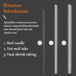 Tubo termoretraibile in fibra ottica da 100 pz/pacco 60mm tubo hot melt ottico, 60mm Single Pin
