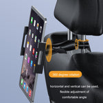 Staffa per tablet poggiatesta pieghevole estensibile per sedile posteriore dell'auto, Plastic Clamp Arm, Metal Clamp Arm