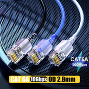 Cavo patch di rete UTP cavo Ethernet Cat6A SAMZHE, 0.5m, 1m, 1.5m, 2m, 3m, 5m, 8m, 10m, 15m, 20m