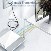 Cavo patch di rete UTP cavo Ethernet Cat6A SAMZHE, 0.5m, 1m, 1.5m, 2m, 3m, 5m, 8m, 10m, 15m, 20m