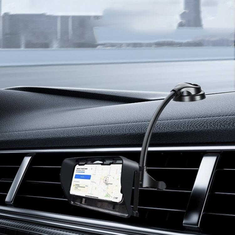 Supporto per cellulare da cruscotto con ventosa per auto con supporto per auto girevole pieghevole e parasole, Joint Model, Hose Model