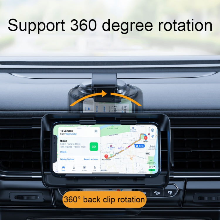 Supporto per cellulare da cruscotto con ventosa per auto con supporto per auto girevole pieghevole e parasole, Joint Model, Hose Model