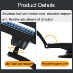Supporto per cellulare da cruscotto con ventosa per auto con supporto per auto girevole pieghevole e parasole, Joint Model, Hose Model