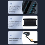 Supporto per cellulare da cruscotto con ventosa per auto con supporto per auto girevole pieghevole e parasole, Joint Model, Hose Model