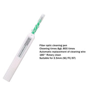 Kit di strumenti per la pulizia della fibra ottica 10 in 1 Penna per la pulizia della fibra da 1,25/2,5 mm, Optical Fiber Cleaning Tool Kit