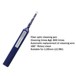 Kit di strumenti per la pulizia della fibra ottica 10 in 1 Penna per la pulizia della fibra da 1,25/2,5 mm, Optical Fiber Cleaning Tool Kit