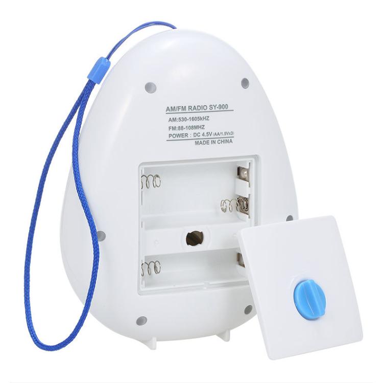 Portable Waterproof FM Radio With Hanging Rope For Bathroom, SY-900