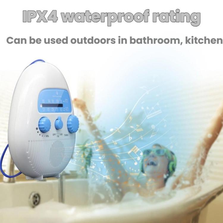 Portable Waterproof FM Radio With Hanging Rope For Bathroom, SY-900