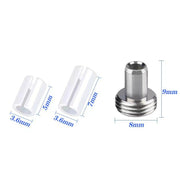 Parti di ricambio per localizzatore visivo di guasti in fibra ottica, 10pcs Metal Head Connector, 10pcs 5mm Ceramic Core, 10pcs 7mm Ceramic Core