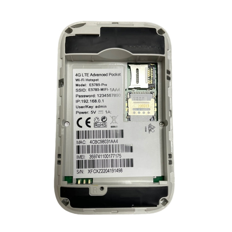 Router per scheda SIM LCD Hotspot tascabile WIFI mobile 4G, E5785-PRO Eurasian Edition, E5785-PRO Global Edition