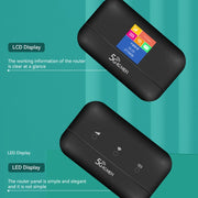 Router SIM per scheda WIFI mobile per terminale portatile per auto 4G LTE, LT600 LCD Display, LT600 LED Indicator Light