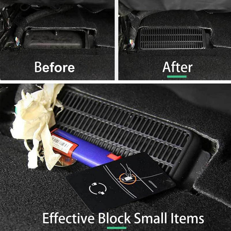 Copertura protettiva per la presa d'aria sotto il filtro della presa d'aria dell'aria condizionata del seggiolino auto, For Tesla Model Y Buckle Model, For Tesla Model Y Horizontal Bar, For Tesla Model 3 Horizontal Bar, For Tesla Model 3 Buckle Model  ...