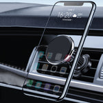 Supporto per cellulare con presa d'aria magnetica girevole per auto in lega di alluminio