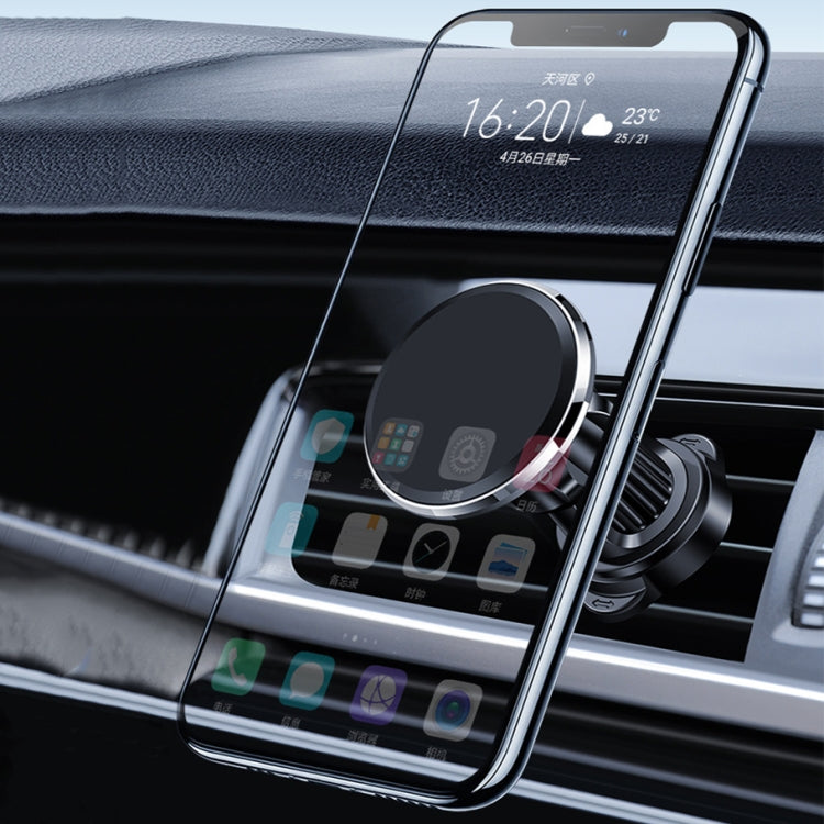 Supporto per cellulare con presa d'aria magnetica girevole per auto in lega di alluminio