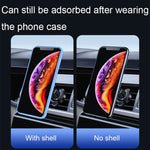 Supporto per cellulare con presa d'aria magnetica girevole per auto in lega di alluminio