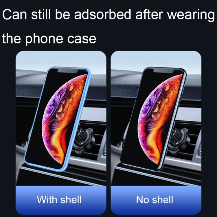 Supporto per cellulare con presa d'aria magnetica girevole per auto in lega di alluminio