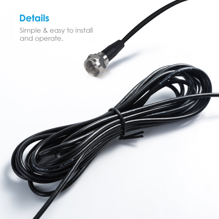 Antenna radio estesa con base magnetica e connettore F