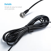 Antenna radio estesa con base magnetica TV che adatta l'antenna radio TV FM con connettore F