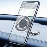 Supporto per cellulare universale pieghevole per navigazione magnetica da cruscotto, Y82 Black, Y82 Silver