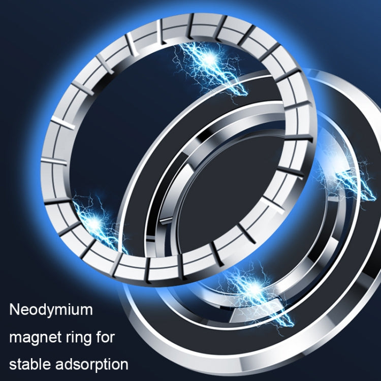Supporto per cellulare universale pieghevole per navigazione magnetica da cruscotto, Y82 Black, Y82 Silver