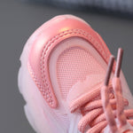 WISDOMFROG Scarpe da ginnastica per ragazze LED illuminate per ragazzi Scarpe in maglia sfumata Calzature per bambini, 29