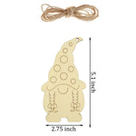 Albero di Natale Dipinto fai da te Decorazioni pendenti in legno con elfi nani, 4pcs/set, 8pcs/set, 12pcs/set, 32pcs/set